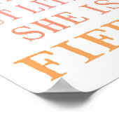 Sie ist Fierce Poster Druck (Ecke)