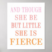 Sie ist Fierce Poster Print (Vorne)
