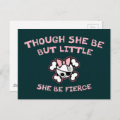 Sie ist fierce postkarte (Vorne/Hinten)