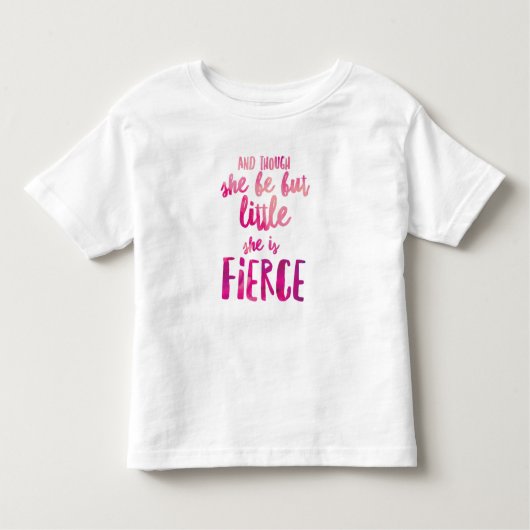 Sie ist Fierce Toddler Fine Jersey T - Shirt (Vorderseite)
