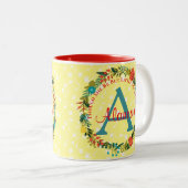 Sie ist Franziskanerin Zweifarbige Tasse (VorderseiteRechts)