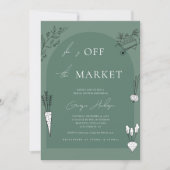 Sie ist frisch vom Brautparty der Market Bauern Einladung (Vorderseite)