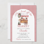 Sie ist frisch vom Brautparty der Weihnachtsfeier Einladung (Vorderseite)