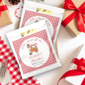 Sie ist frisch vom Brautparty der Weihnachtsfeier Geschenktütchen