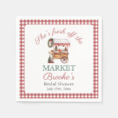 Sie ist frisch vom Brautparty der Weihnachtsfeier Serviette (Vorderseite)