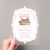 Sie ist frisch vom Brautparty des Marktes Acryleinladungen (Insitu (Handheld))