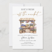 Sie ist frisch vom Brautparty des Marktes Einladung (Vorderseite)