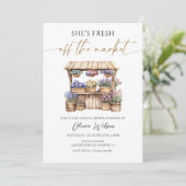Sie ist frisch vom Brautparty des Marktes Einladung (Stehend Vorderseite)
