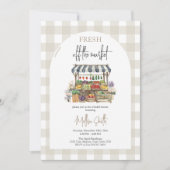 Sie ist frisch vom Brautparty des Marktes Einladung (Vorderseite)