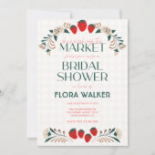 Sie ist frisch vom Brautparty des Marktes Einladung (Vorderseite)