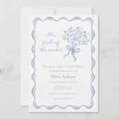 Sie ist frisch vom Brautparty des Marktes Einladung (Vorderseite)