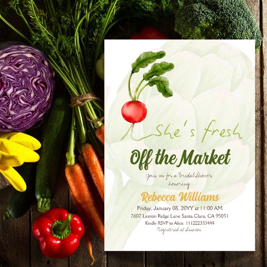 Sie ist frisch vom Brautparty des Marktes Einladung