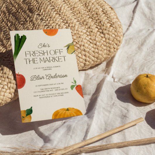 Sie ist frisch vom Brautparty des Marktes Einladung