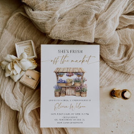 Sie ist frisch vom Brautparty des Marktes Einladung