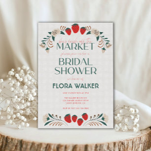 Sie ist frisch vom Brautparty des Marktes Einladung