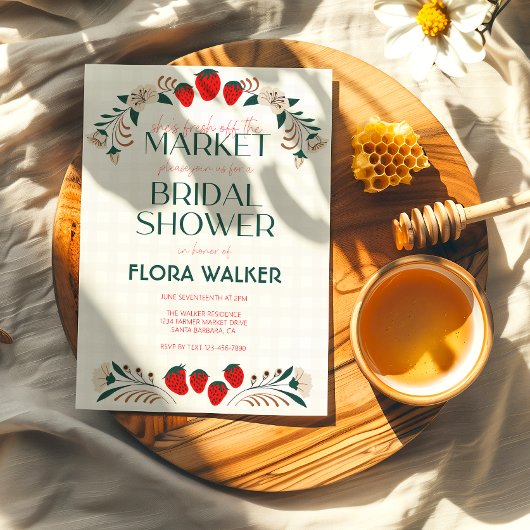 Sie ist frisch vom Brautparty des Marktes Einladung