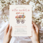 Sie ist frisch vom Brautparty des Marktes Einladung