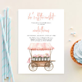 Sie ist frisch vom Brautparty des Marktes Einladung