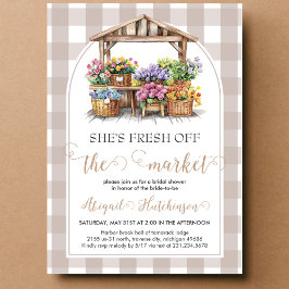 Sie ist frisch vom Brautparty des Marktes Einladung