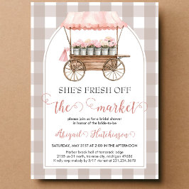 Sie ist frisch vom Brautparty des Marktes Einladung