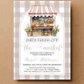 Sie ist frisch vom Brautparty des Marktes Einladung