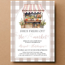 Sie ist frisch vom Brautparty des Marktes Einladung