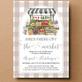 Sie ist frisch vom Brautparty des Marktes Einladung