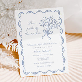 Sie ist frisch vom Brautparty des Marktes Einladung