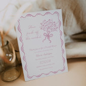 Sie ist frisch vom Brautparty des Marktes Einladung