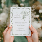 Sie ist frisch vom Brautparty des Marktes Einladung