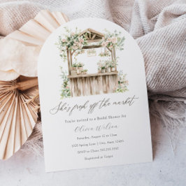 Sie ist frisch vom Brautparty des Marktes Einladung