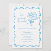 Sie ist frisch vom Brautparty des Marktes Einladung (Vorderseite)