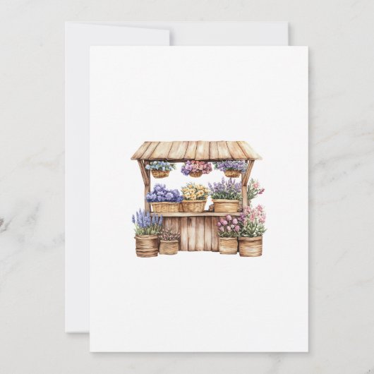 Sie ist frisch vom Brautparty des Marktes Einladung (Rückseite)