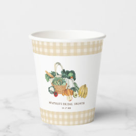 Sie ist frisch vom Brautparty des Marktes Pappbecher