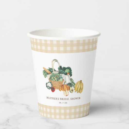 Sie ist frisch vom Brautparty des Marktes Pappbecher (Vorderseite)