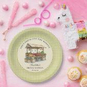 Sie ist frisch vom Brautparty des Marktes Pappteller (Party)