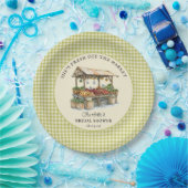 Sie ist frisch vom Brautparty des Marktes Pappteller (Party)