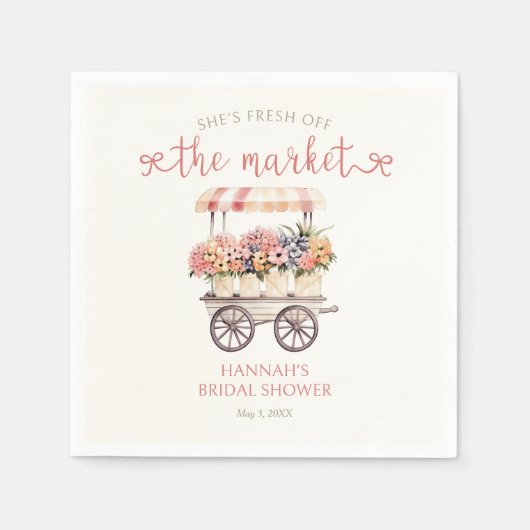 Sie ist frisch vom Brautparty des Marktes Serviette (Vorderseite)
