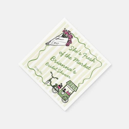 Sie ist frisch vom Brautparty des Marktes Serviette (Ecke)