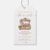 Sie ist frisch vom Brautparty des Marktfalles Geschenkanhänger (Vorderseite)