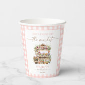 Sie ist frisch vom Brautparty des Marktfalles Pappbecher (Rückseite)