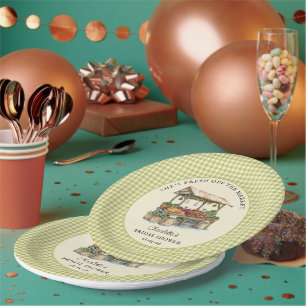 Sie ist frisch vom Markt: Brautparty  Pappteller