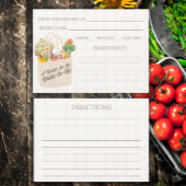 Sie ist frisch vom Markt Brautparty Rezept Begleitkarte