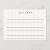 Sie ist frisch vom Markt Brautparty Rezept Begleitkarte (Rückseite)