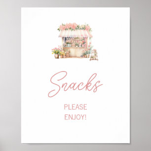 Sie ist frisch vom Markt Brautparty Snacks Poster