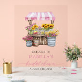 Sie ist frisch vom Markt Brautparty Willkommen Acrylschild (Hochzeit)