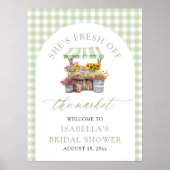 Sie ist frisch vom Markt Brautparty Willkommen Poster (Vorne)