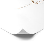 Sie ist frisch vom Markt Brautparty Willkommen Poster (Ecke)