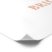 Sie ist frisch vom Markt Brautparty Willkommen Poster (Ecke)