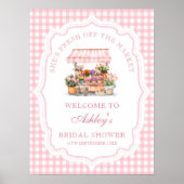 Sie ist frisch vom Markt Brautparty Willkommen Poster (Vorne)